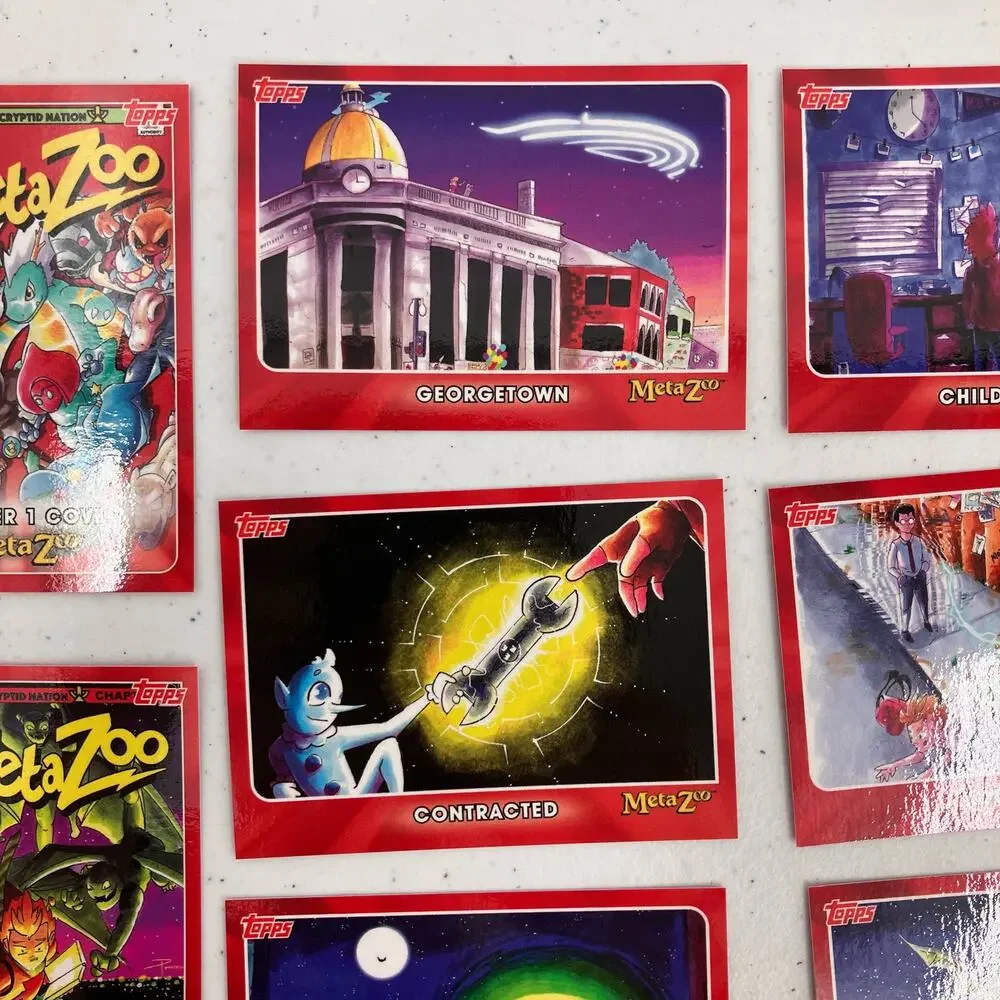 Topps MetaZoo Cryptid Nation Cover Georgetown Mixed Lot Of 8 Trading Card Bundle